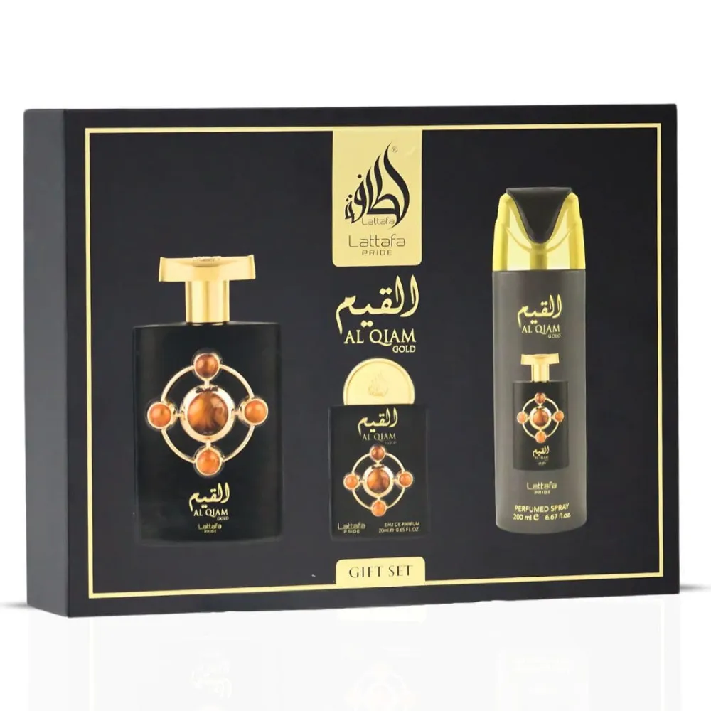 Pride Al Qiam Gold EDP 100 ml + EDP 20 ml + DEO w sprayu 200 ml UNISEX 1 ks