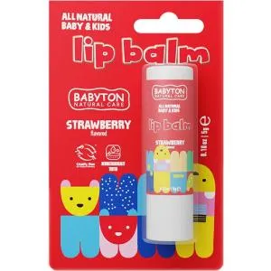 Babyton Naturalny balsam do ust Truskawka 5 g