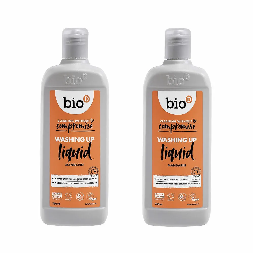 Bio-D Płyn do mycia naczyń o zapachu mandarynki hipoalergiczny (750 ml)