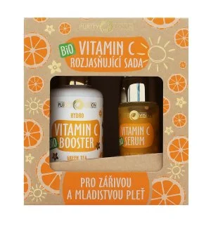 Purity Vision Bio Vitamin C rozświetlający zestaw booster 100 ml + serum