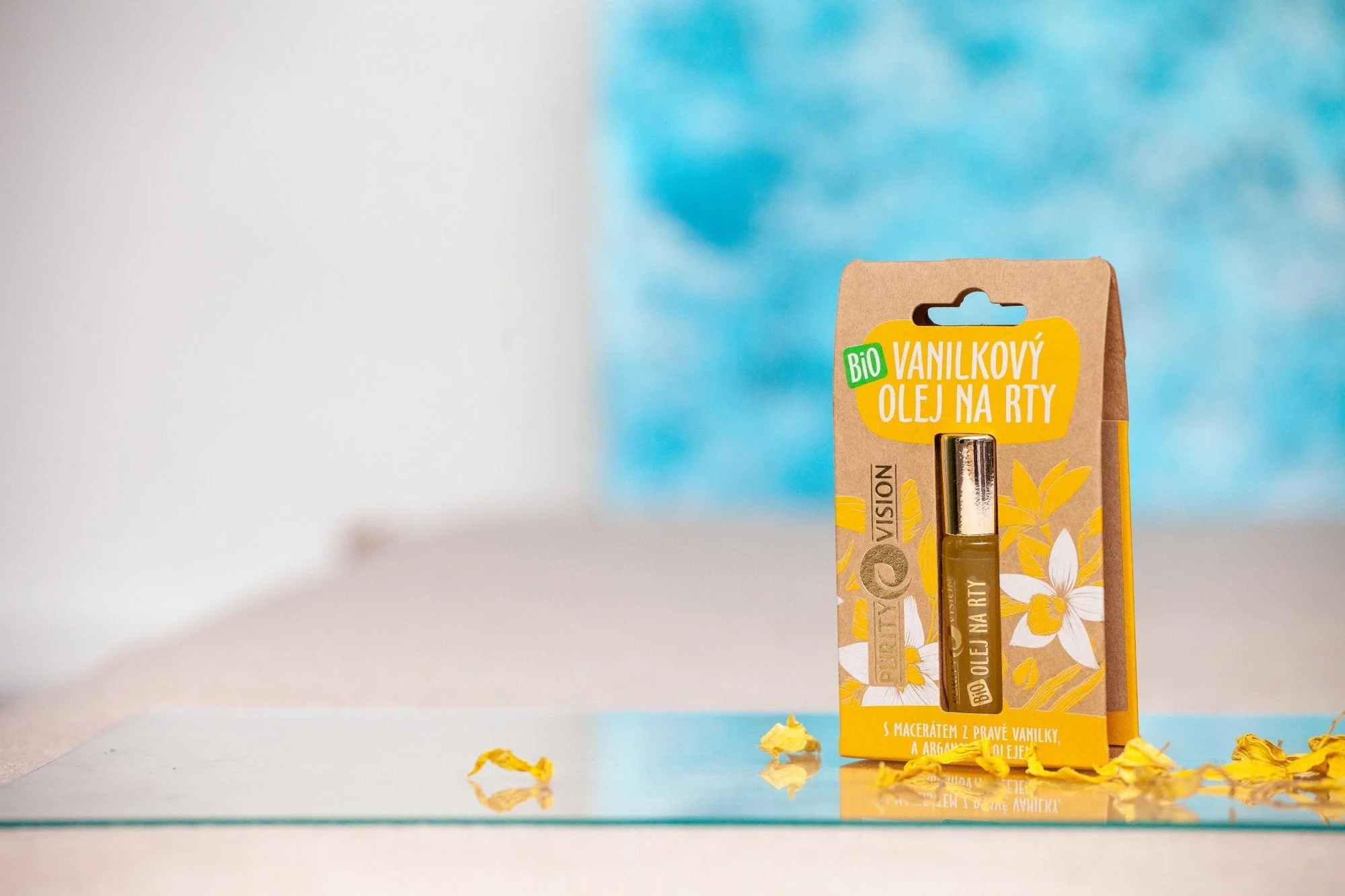 Purity Vision Waniliowy olejek do ust BIO (10 ml) - pachnąca pomoc dla spierzchniętych ust