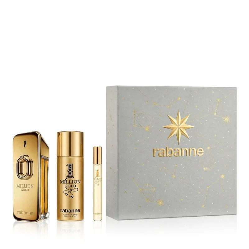 Million Gold Intense 100 ml + EDT MINI 1 Milion 10 ml + DEO w sprayu woda perfumowana dla mężczyzn 150 ml