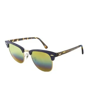 Ray-Ban RB3016F Clubmaster okulary przeciwsłoneczne 55x19x145 mm tęczowe unisex