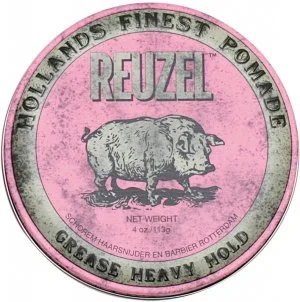 REUZEL Styling Pink Pomade Grease Heavy Hold pomada do włosów o średnim utrwaleniu i połysku 113 g dla mężczyzn