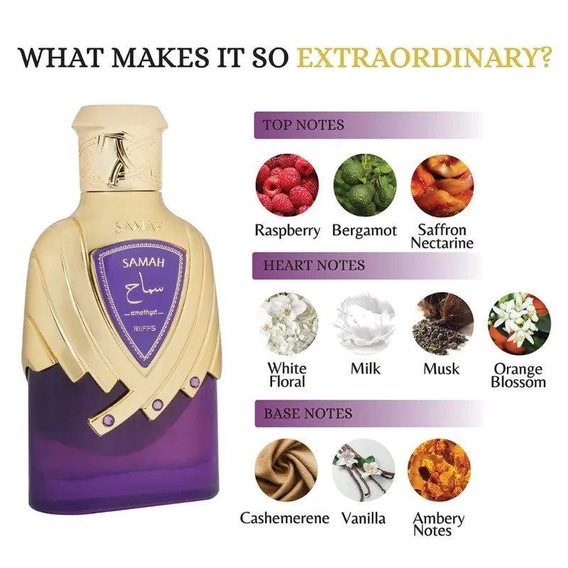 Samah Amethyst Purple ekstrakt perfum dla kobiet 100 ml