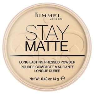 Rimmel Stay Matte Puder prasowany 14 g - 001 Transparentny