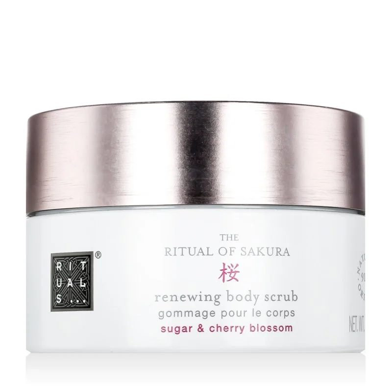 The Rituals of Sakura odnawiający peeling do ciała z cukrem i kwiatem wiśni 250 g