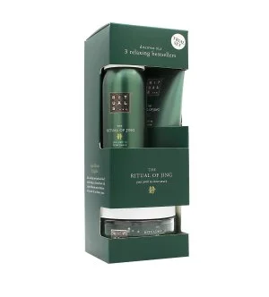 Rituals The Ritual of Jing zestaw prezentowy żel pod prysznic 50 ml + peeling do ciała 125 g + krem do ciała