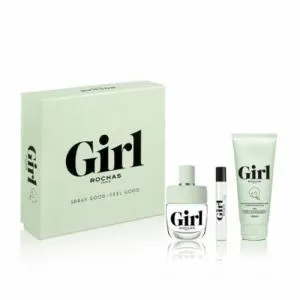 Rochas Girl EDT 100 ml + EDT MINI 7,5 ml + balsam do ciała 100 ml W