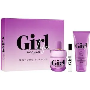 Rochas Girl Life EDP 75 ml + EDP MINI 7,5 ml + balsam do ciała 100 ml W