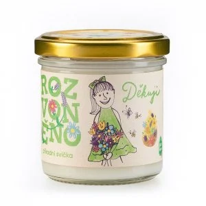 Rozvoněno Świeca zapachowa - Dziękuję (130 ml) - z grejpfrutem, limonką i bergamotką