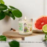 Rozvoněno Świeca zapachowa - Dziękuję (130 ml) - z grejpfrutem, limonką i bergamotką
