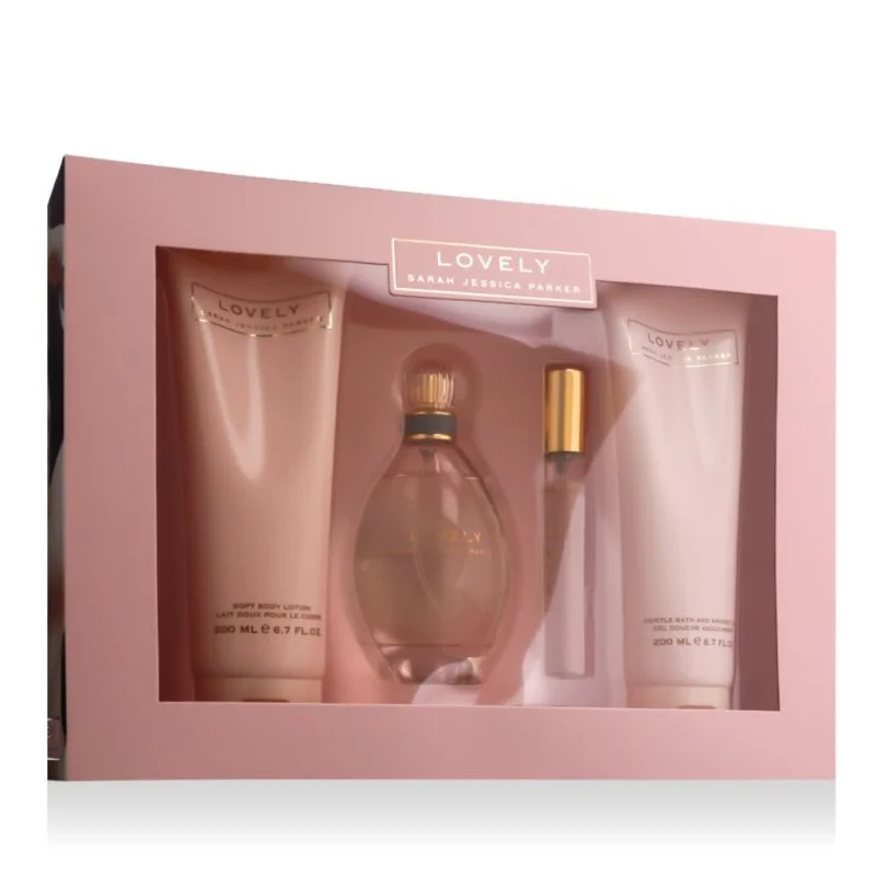Lovely woda perfumowana dla kobiet 100 ml + woda perfumowana 15 ml + żel pod prysznic 200 ml + balsam do ciała