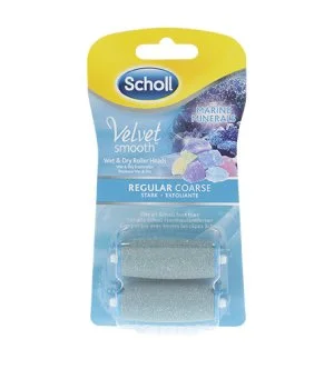 Scholl Velvet Smooth głowice wymienne z minerałami morskimi średnioziarniste 2 szt.