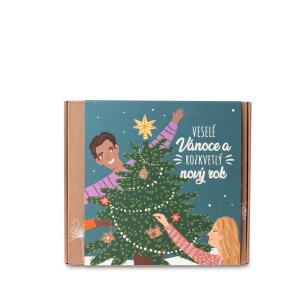 Bombki nasienne - Średni zestaw upominkowy - Wesołych Świąt (9 szt.)