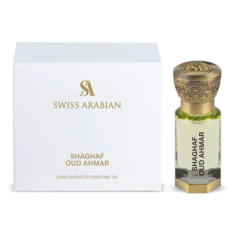 Shaghaf Oud Ahmar skoncentrowany olejek perfumowany unisex 12 ml