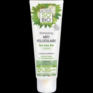 SO’BiO étic Szampon przeciwłupieżowy z olejkiem z drzewa herbacianego i bisabololem BIO (250 ml) - z sokiem z aloesu