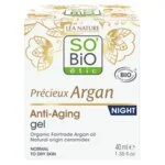 SO’BiO étic Anti-age Precieux Argan Gel nocny BIO (50 ml) - regeneruje i wygładza skórę