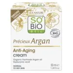 SO’BiO étic Anti-age Precieux Argan Krem na dzień BIO (50 ml) - nawilża, ujędrnia i rozświetla skórę
