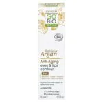 SO’BiO étic Anti-Age Precieux Argan BIO krem pod oczy i okolice ust (15 ml) - idealny do skóry dojrzałej