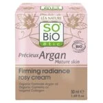 SO’BiO étic Anti-age Precieux Argan Różowy krem na dzień ujędrniający GOLD BIO (50 ml) - ujędrnia i rozświetla skórę