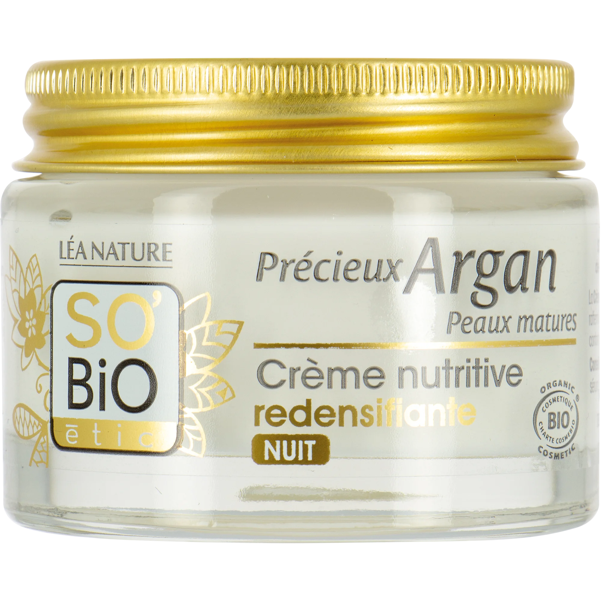 SO’BiO étic Anti-age Precieux Krem na noc odżywczy i ujędrniający GOLD BIO (50 ml) – idealny do cery dojrzałej