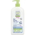 SO’BiO étic BABY Żel myjący dla dzieci – wyjątkowo delikatny do ciała i włosów BIO (500 ml) – nie szczypie w oczy