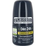 SO’BiO étic Dezodorant roll-on 24h MEN – imbir BIO (50 ml) – skuteczny do 24 godzin