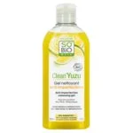 SO’BiO étic Żel oczyszczający przeciw niedoskonałościom skóry - Clean Yuzu BIO (200 ml) - idealny do skóry tłustej