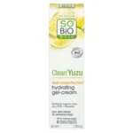 SO’BiO étic Żel-krem nawilżający do twarzy - Clean Yuzu BIO (40 ml) - idealny do cery tłustej