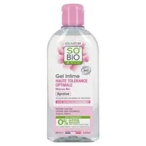 SO’BiO étic Hipoalergiczny BIO żel do higieny intymnej (200 ml) - z ekstraktem z malwy dzikiej