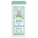 SO’BiO étic Żel pod prysznic BEZ MYDŁA z kwiatem lotosu BIO (650 ml) - idealny do skóry suchej i wrażliwej