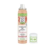 SO’BiO étic Delikatny suchy szampon w sprayu do wrażliwej skóry głowy BIO (100 ml) - objętość i czyste włosy bez mycia