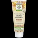 SO’BiO étic Odżywka arganowa nadająca blask - do włosów normalnych i suchych BIO (200 ml) - pozostawia włosy lśniące i miękkie
