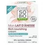SO’BiO étic Krem intensywnie odżywczy z ekologicznym mlekiem oślim BIO (50 ml) - do bardzo suchej skóry