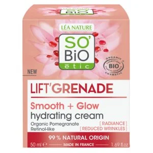 SO’BiO étic Rozświetlający krem na dzień przeciw zmarszczkom Lift'Grenade BIO (50 ml) - z granatem