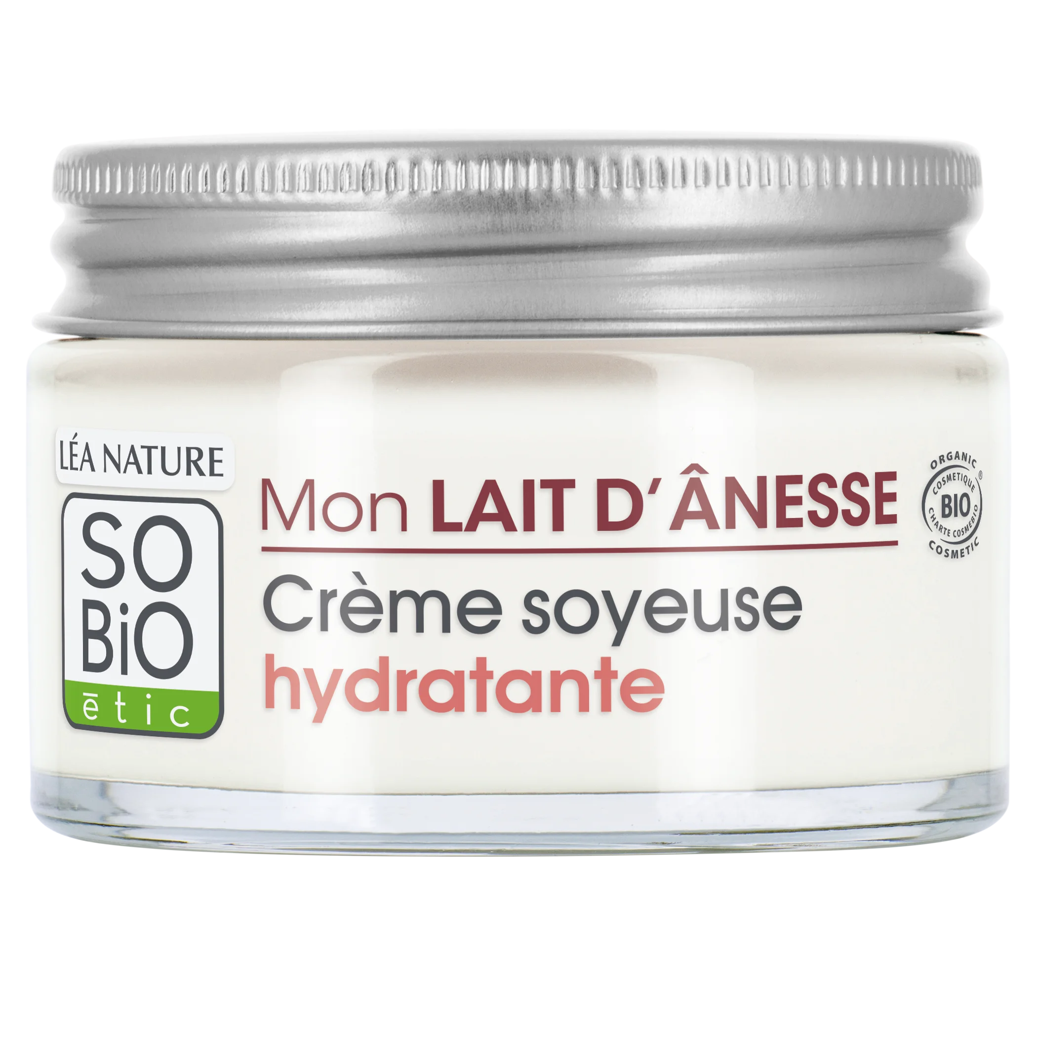 SO’BiO étic Krem jedwabiście nawilżający z organicznym mlekiem oślim BIO (50 ml) - do wszystkich typów skóry, w tym wrażliwej