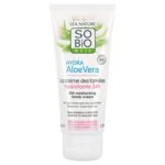 SO’BiO étic Krem nawilżający hipoalergiczny z Aloe vera dla całej rodziny BIO (100 ml) - nawilża, łagodzi i regeneruje