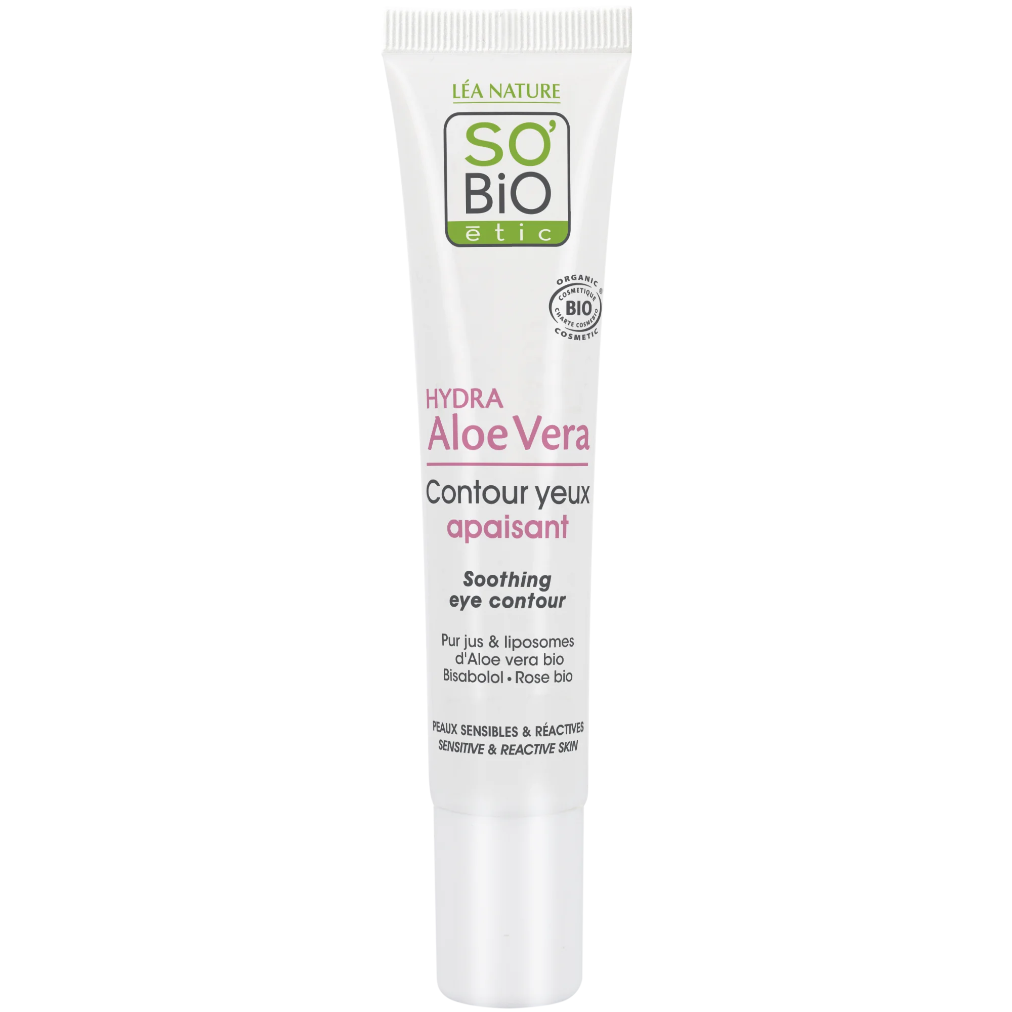 SO’BiO étic Kojący krem pod oczy z aloesem BIO (15 ml) - nawilża i łagodzi okolice oczu