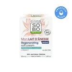 SO’BiO étic Krem na noc regenerujący z mlekiem oślim BIO (50 ml) - puszysta konsystencja