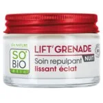 SO’BiO étic Krem na noc rozświetlający przeciwzmarszczkowy Lift'Grenade BIO (50 ml) - z granatem
