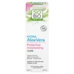 SO’BiO étic Krem ochronny do skóry wrażliwej z aloesem 5w1 BIO (50 ml) - nawilża i koi skórę