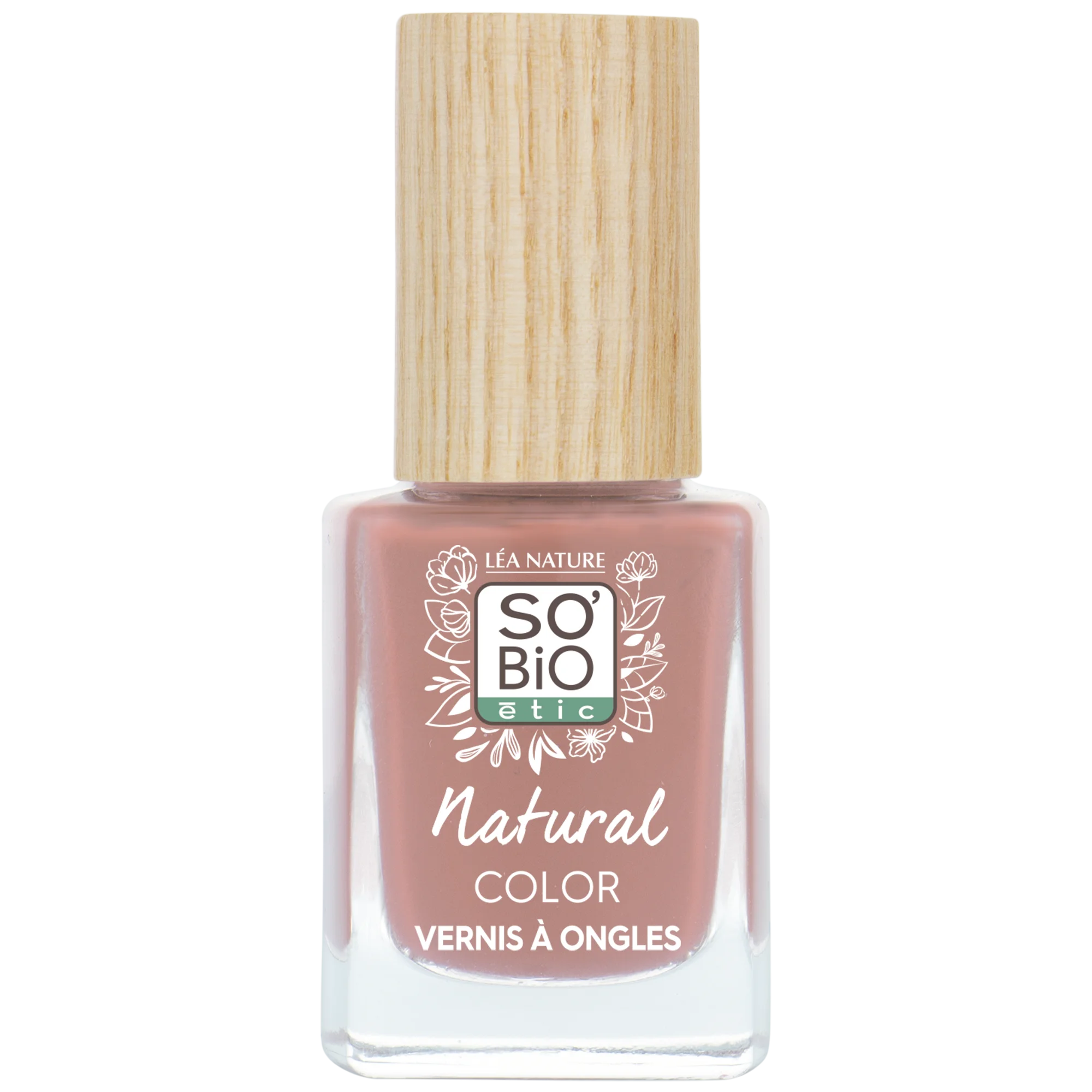 SO’BiO étic Lak do paznokci - 45 różowa piwonia (11 ml) - o olśniewającym i intensywnym kolorze