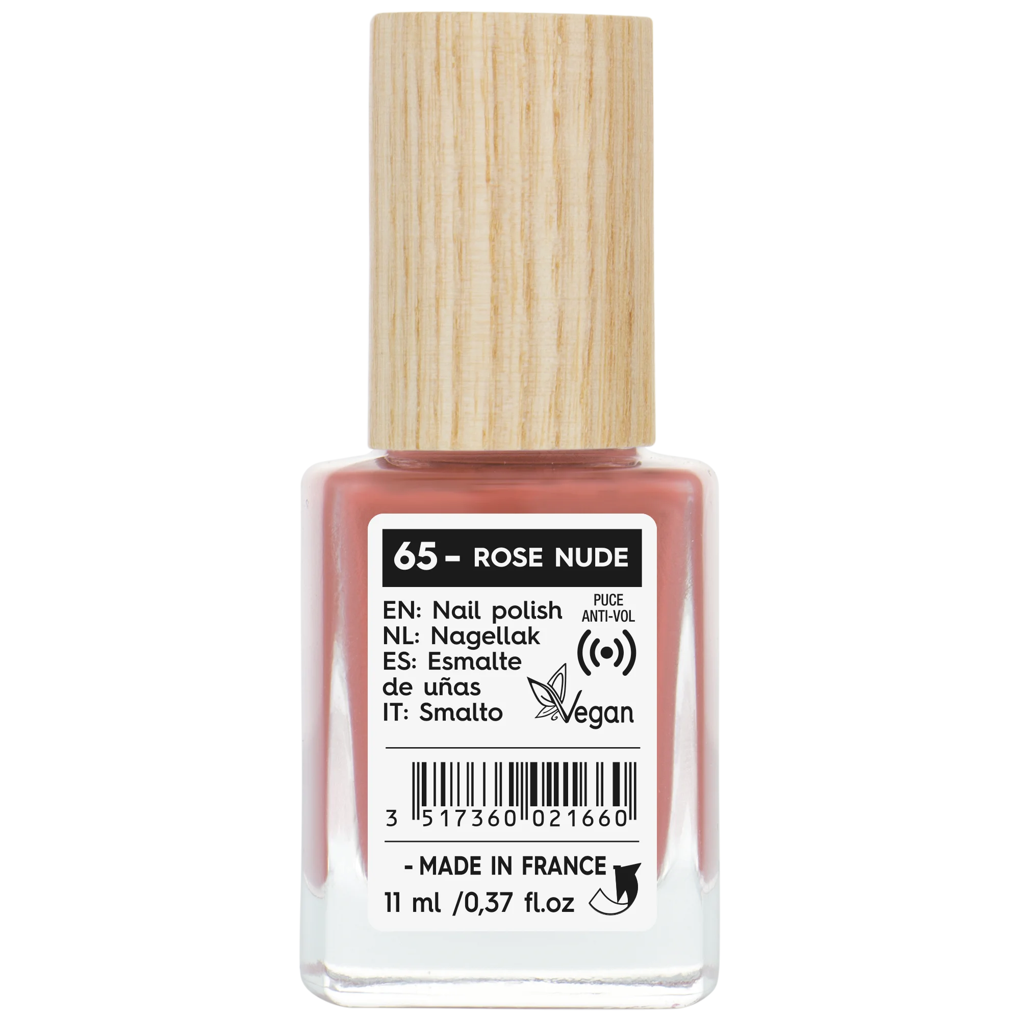 SO’BiO étic Lak do paznokci - 65 różowy nude (11 ml) - o świetlistym i intensywnym kolorze