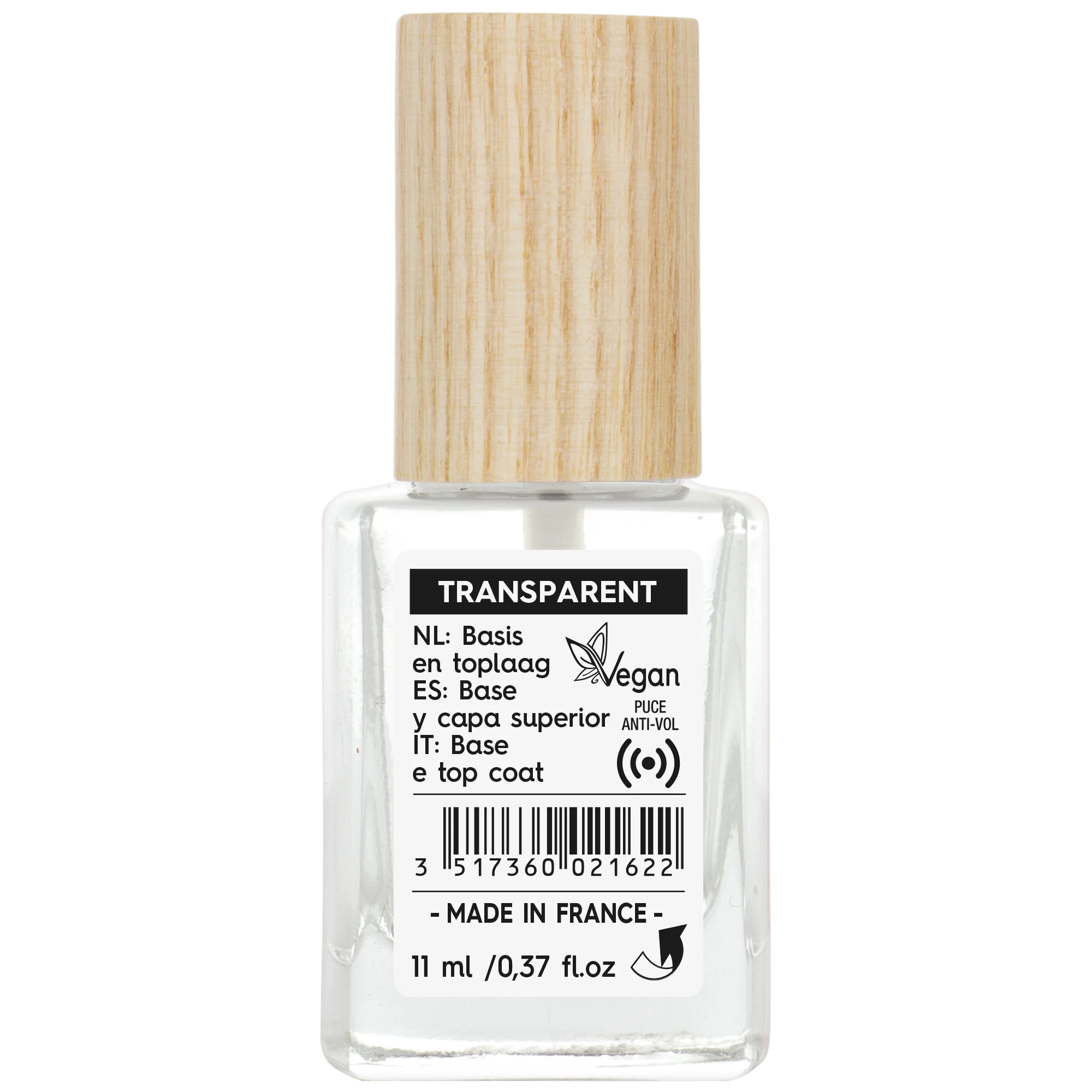 SO’BiO étic Lak do paznokci transparentny - baza i top coat (11 ml) - wzmacnia i wygładza paznokcie