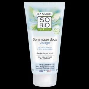 SO’BiO étic Delikatny, nawilżający peeling do częstego stosowania z Aloe vera BIO (150 ml) - z kwasem hialuronowym
