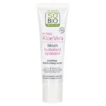SO’BiO étic Serum do twarzy z Aloe vera – ukojenie i nawilżenie dla skóry wrażliwej BIO (30 ml) – nawilża, koi i rozświetla