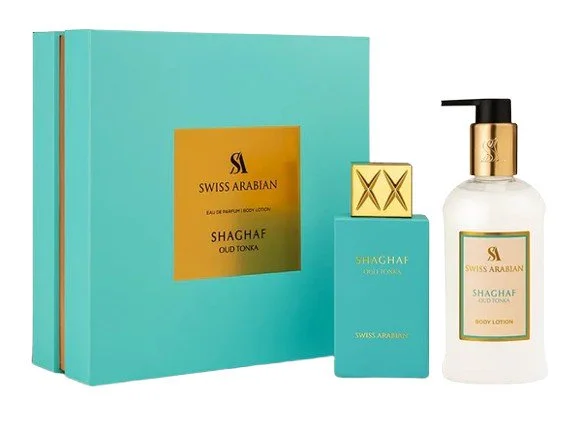Shaghaf Oud Tonka U 75 ml + balsam do ciała woda perfumowana 300 ml