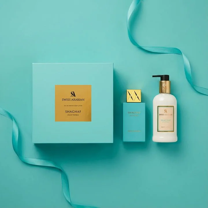 Shaghaf Oud Tonka U 75 ml + balsam do ciała woda perfumowana 300 ml