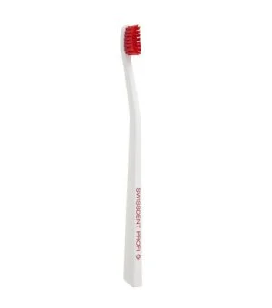 Swissdent Profi Colours szczoteczka do zębów soft-medium White & Red